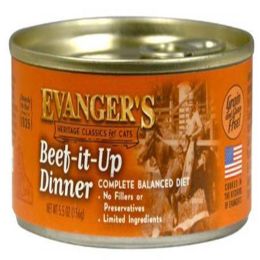 Evangers Heritage Classic Beef It Up Dinner Canned Cat Wet Food 5.5 oz 24 Pack