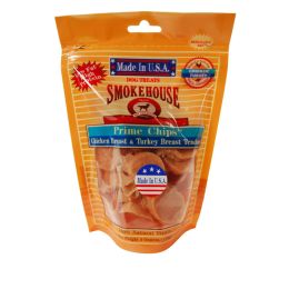 Smokehouse USA Made Prime Chips Chicken and Turkey Dog Treat 4 oz