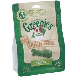 Greenies Grain-Free Dog Dental Treat 12 oz 43 Count Teenie
