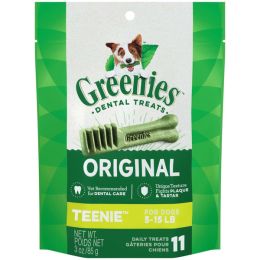 Greenies Original Dog Dental Treat 3 oz 11 Count Teenie