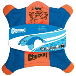 Chuckit! Flying Squirrel Dog Toy Blue; Orange Medium