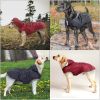 Reflective large dog pet raincoat puppy poncho waterproof windproof hooded raincoat; for small and large dog